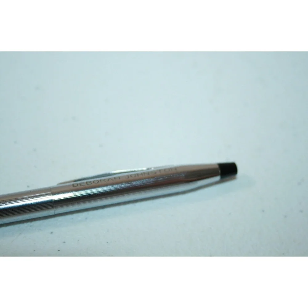 Vintage Cross Silver Chrome Ball Point Pen Personalized 